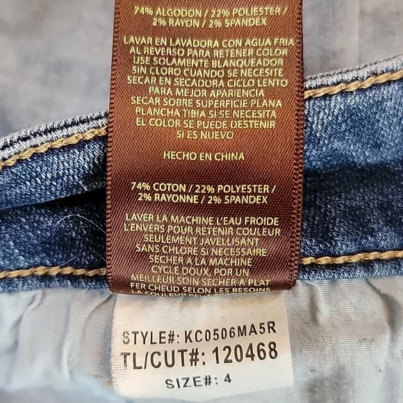 Kut from the Kloth Distressed BARDOT Crop Skinny Boyfriend Jeans Size 4 EUC - Picture 9 of 16